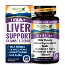 Liver Cleanse Detox & Repair - 28-i-1 Liver Support - Milk Thistle Dandelion NAC Alpha Lipoic Acid Artichoke & Reishi Chaga Turkiet Tail Mushroom - Active Liver Health Supplement, 1540mg (60 kapslar)