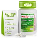 TIME-CAP LABS, INC. Timely Cetirizine HCl 10 Mg 365 tabletter - 24 timmars allergilindring från Sneezing, Runny Nose, Itchy Watery Eyes, Itchy Throat eller Nose