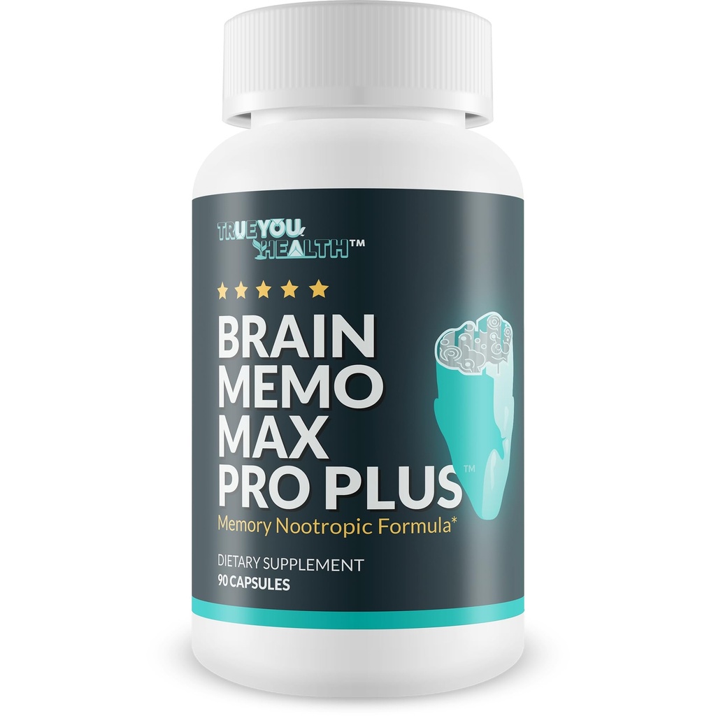 Brain Memo Max Pro Plus - Top Memory & Brain Memo Max Pro Supplement - Stödförbättrat minne och mental akut - Hjälp naturlig hjärnfunktion - Stöd fokus, mental återhämtning och energi