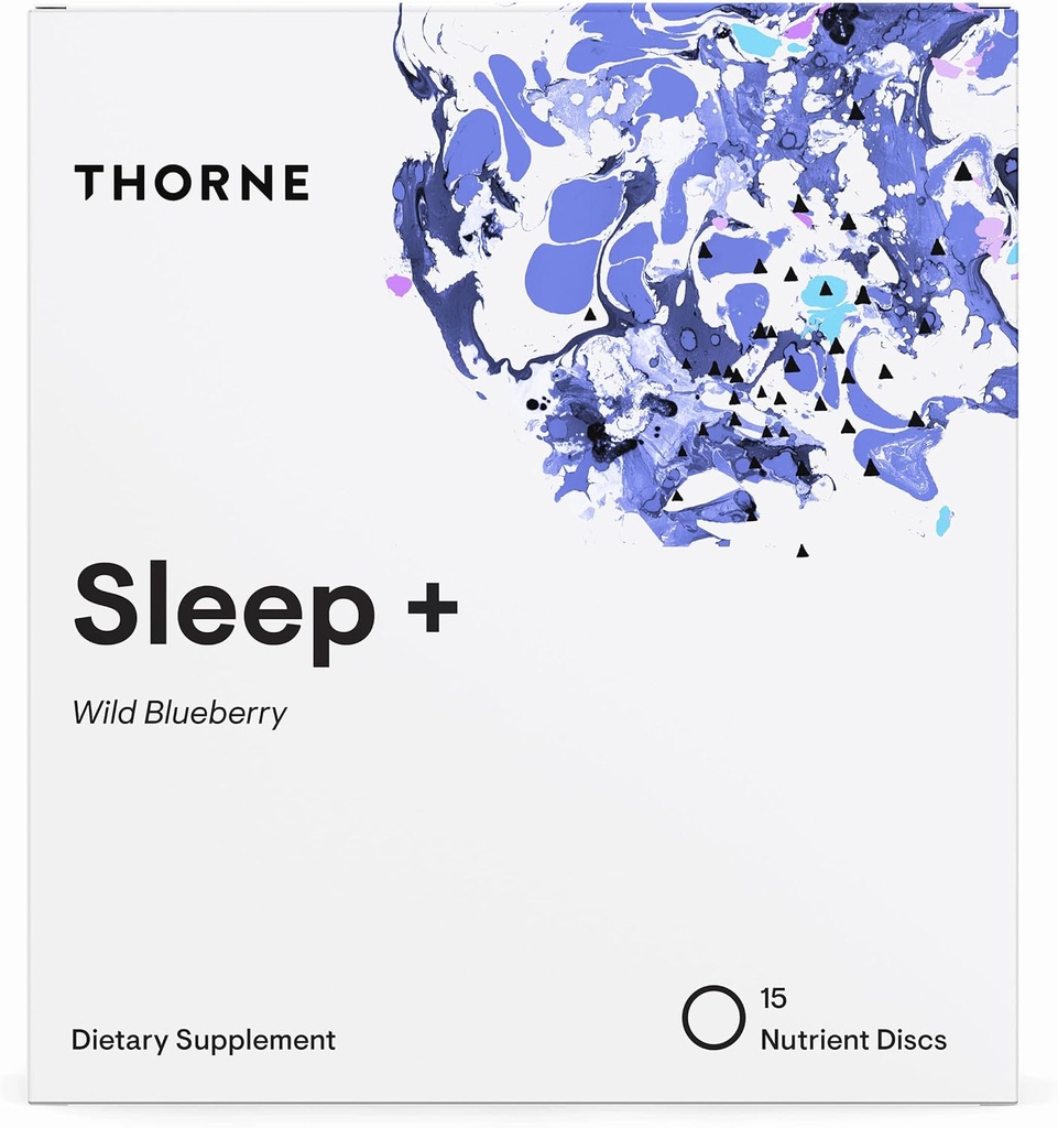 THORNE Sleep + Dissolvable Supplement Disc - Chamomile, L-Theanine och Melatonin för djup, vilsam sömn - 15 portioner