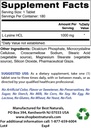 Bästa naturliga L-Lysin 1000mg & Vitamin C 1000 mg