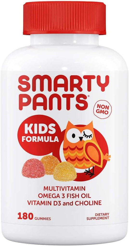 Generisk Smarty Pant Kids Complete Multivitamin, 180 Gummies Bundle, Multivitamin Plus Omega 3, Vitamin D3 och Vitamin B12, 45 Days Supply
