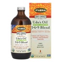 Flora - Udo's Choice High-Lignan 369 Omega Oil Blend, Udo's Oil Balanced 2:1:1 Ratio of Omega Fatty Acids, Made with Organic Flax, Sesame & Sunflower Seed Oils, 17-oz. Glasflaskan