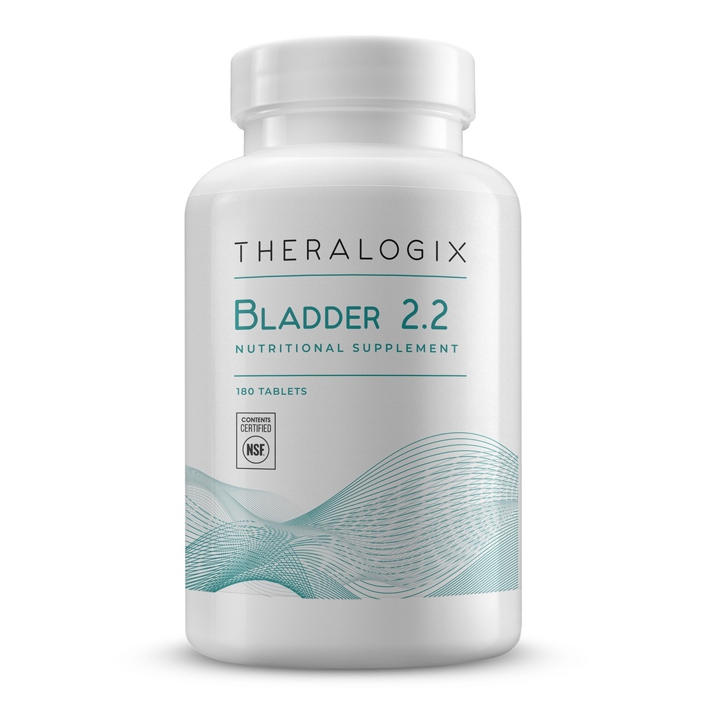 Theralogix Bladder 2.2 Multivitamin & Multimineral Supplement - 90-dagars Supply - Bladder Support Supplement för Män & Kvinnor - Vitaminer A, C, D, E, Zink & More - NSF Certified - 180 tabletter