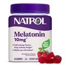 Natrol 10mg Melatonin Gummies, Sleep Support för vuxna, Melatonin Supplements for Sleeping, 60 Strawberry-Flavored Gummies, 30 Day Supply