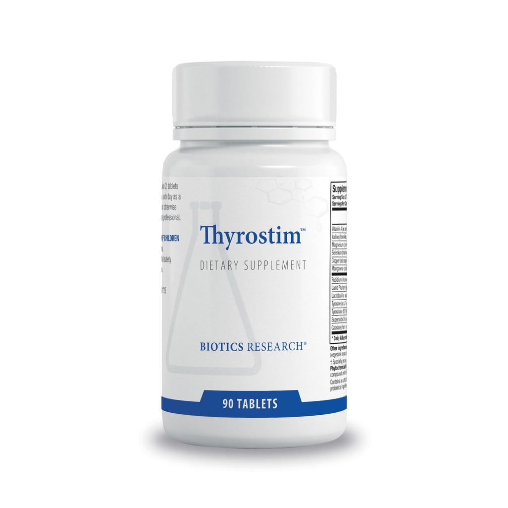 Biotics Research ThyrostimTM - Endocrine Support, Balance Thyroid Hormones, T3, T4, Aid Thyroid Gland, Boost Metabolism, Aid in Digestion, Support Nervous System 90 tabletter