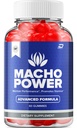 Macho Power Gummies för män - MachoPower Male Gummies All-Natural Supplement, Power Macho Gummies Reviews (1 Pack - 60 Gummies)
