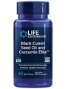 Life Extension Black Cumin Seed Oil och Curcumin Elite, Black Cumin, Turmeric Extract, Immune Health Support, hög biotillgänglighet, Whole-Body Health, Gluten Free, Non-GMO, 60 softgels
