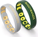 Mosquito Repellent Armband, 2 Pack Silicone Mosquito Repellent Wristbands, DEET-Free Insect & Bug Repellent Wrist Bands för vuxna och barn inomhus utomhusbruk (Dark Green & Gray)