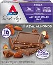 Atkins Endulge Treat, Almond Craze Bar, 2g Net Carbs, 1g socker, bra källa till fiber, Keto Friendly, 16 greve
