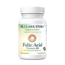 Dr Clark Folic Acid (Vitamin B9) Supplement - 1mg, 100 Gelatin Capsules, Essential B Vitamin för daglig hälsa