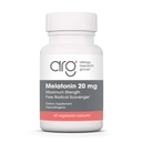 Allergy Research Group Melatonin 20mg - Pure Melatonin, extra styrka för vuxna, sömnhjälp, hög dos, vegetariska kapslar - 60 greve