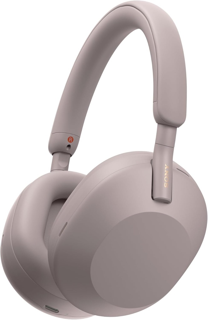 Sony WH-1000XM5 Premium Noise Canceling Wireless Headphones, Auto NC Optimizer, 30-timmars batteri, Alexa Voice Control, Smoky Pink