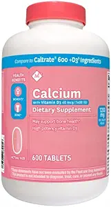 Medlems Mark Calcium 600mg med vitamin D-3 600 tabletter