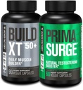 Jacked Factory Build XT 50+ Daily Muscle Builder (90 kapslar) PRIMASURGE Testosteron Booster för Män (60 kapslar) för Vitalitet, muskeltillväxt och energi
