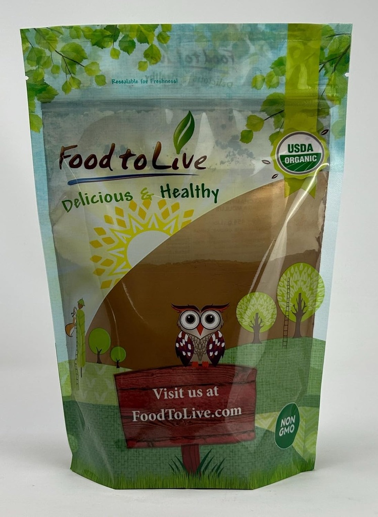 Mat till levande organisk chaga svamp pulver, 1 pund - All naturlig vegansk superfood för immunitet och holistiskt välbefinnande. Rik i antioxidanter och näringsriktpackade. Icke-GMO. 100% ren. Kosher