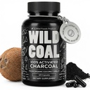 Wild Foods Activated Charcoal Capsules | 100% Organic Coconut Shells Active Tablets för Bloating & Hangover | Lab Tested & Non-GMO Detox Pills | Made in USA (120 kapslar)