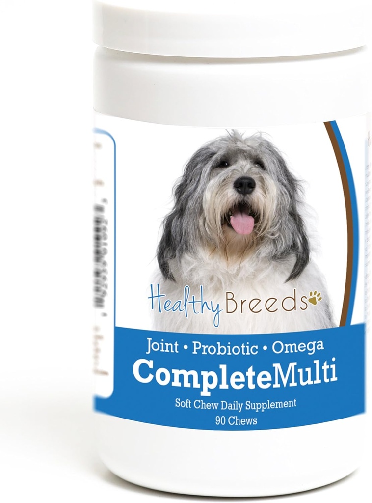 Hälsosamma raser polska Lowland Sheepdog Allt i en multivitamin Soft Chew 90 Count