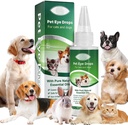 AIQIUSHA Dog Eye Drops 60ML för All Animal Eye Wash, Hjälpar Relieve Pink Eye & Allergy Symptom,Eases Itching & Irritation, med rena naturliga essentiella oljor 100% Naturliga, Säker, Gentle och icke- Giftiga