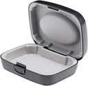 Hearing Aid Case Hard - Portable Protective Storage Case för BTE CIC IIC ITE (Black)
