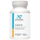 XYMOGEN 5-MTHF ES - 17 000 mcg DFE - Bioaktiv folattillskott som Quatrefolic - Mood, Cardiovascular + Methylation Support - Vitamin B Methyl Folate som L Methylfolate (60 kapslar)