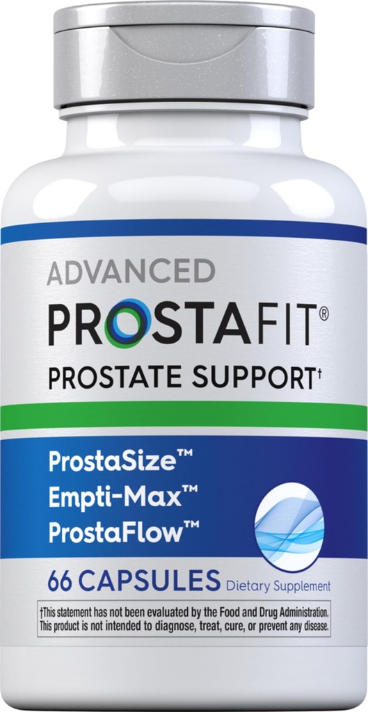 Piping Rock ProstaFit Advanced Prostate Support * | Hälsotillskott för män | Herbal Complex med Saw Palmetto, Pumpkin Seed, Zink, Plus Sting Nettle Extract | 66 kapslar | Laboratorietestade