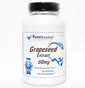 Grapeseed Extract 50mg // 100 kapslar // Pure // av PureControl Supplements