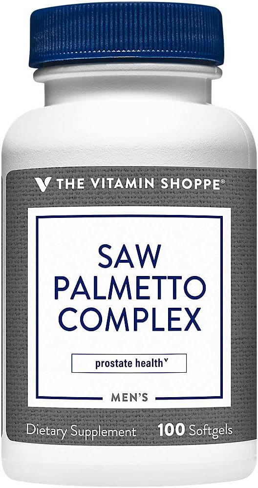 Såg Palmetto Komplex 160mg - Tillägg för Prostata Hälsa, Lätt att Svälja Softgels (100 Softgels) av Vitamin Shoppe