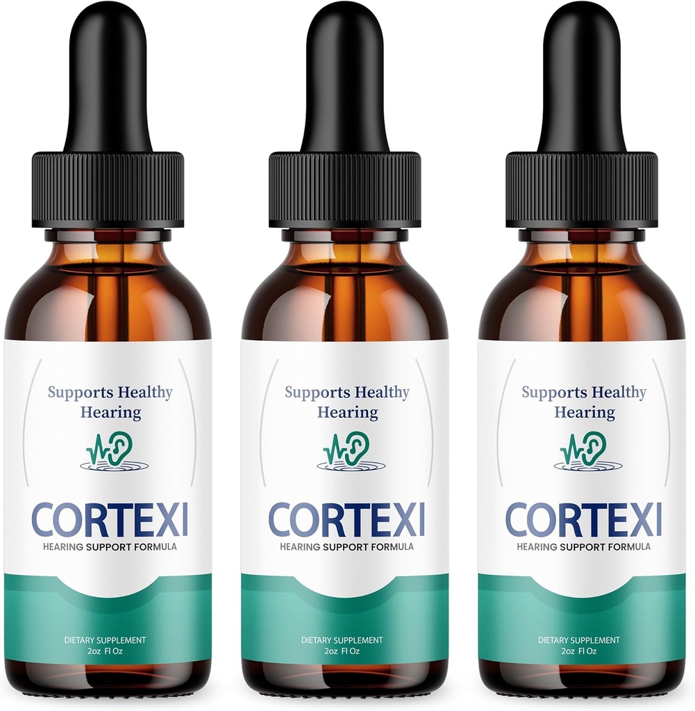 (Officiell) Cortexi Tinnitus behandling hörselstöd med krom, druvfrö, Astragalus, Maca Root - Cortexi Hearing Support Drops Supplement Cortexi Tinnitus behandling för ringöron (6oz)