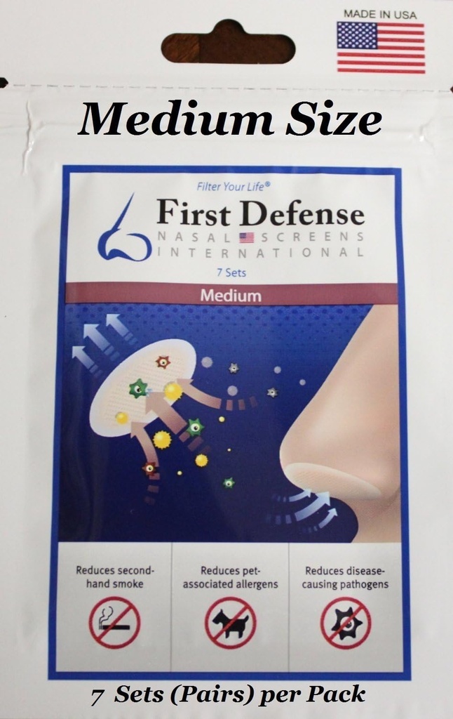 Nasal Screens - Pick-A-Size och Quantity Packs (1-Pack, Medium)