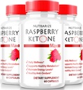 (3 Pack) Raspberry Ketone Capsules, Officiell Raspberry Ketone för viktminskning, All-Natural Keto Formel för att låsa upp din kropp och Fitness mål, RaspberryKetone 1200MG Supplement, Recensioner (180 kapslar)