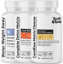 Hela kroppen rengör detox kompletta matrixpiller | CandEase och Gut Cleanser och vatten Bort | Digestive System Cleansing Supplement Body Alkalize & Flush Out Excess Water för att hjälpa detoxify