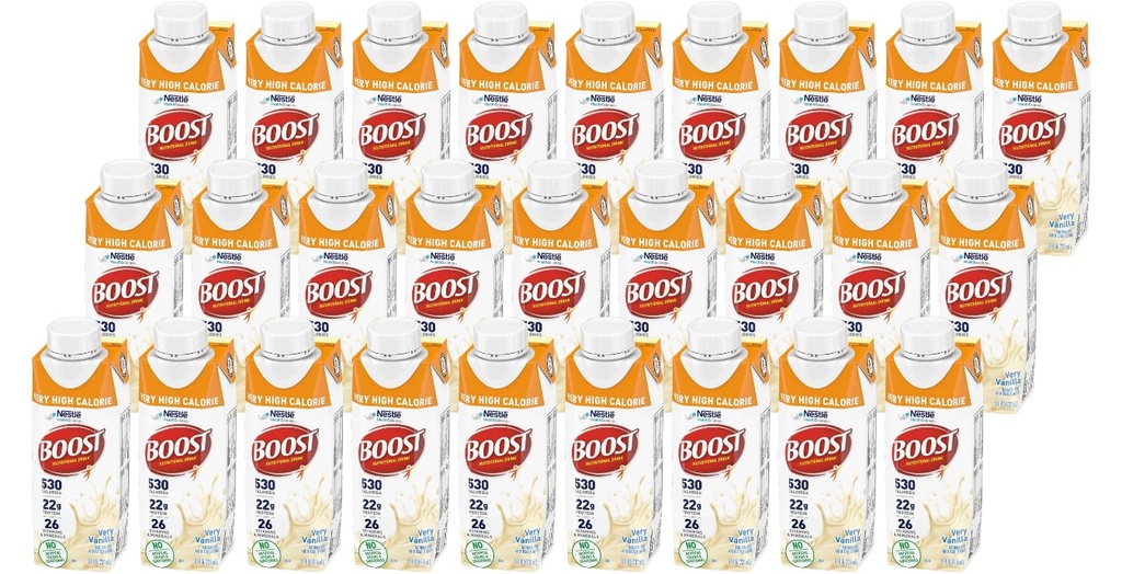 Öka mycket hög kalori näringsdryck, mycket Vanilla, 8 Ounce Box, paket med 27