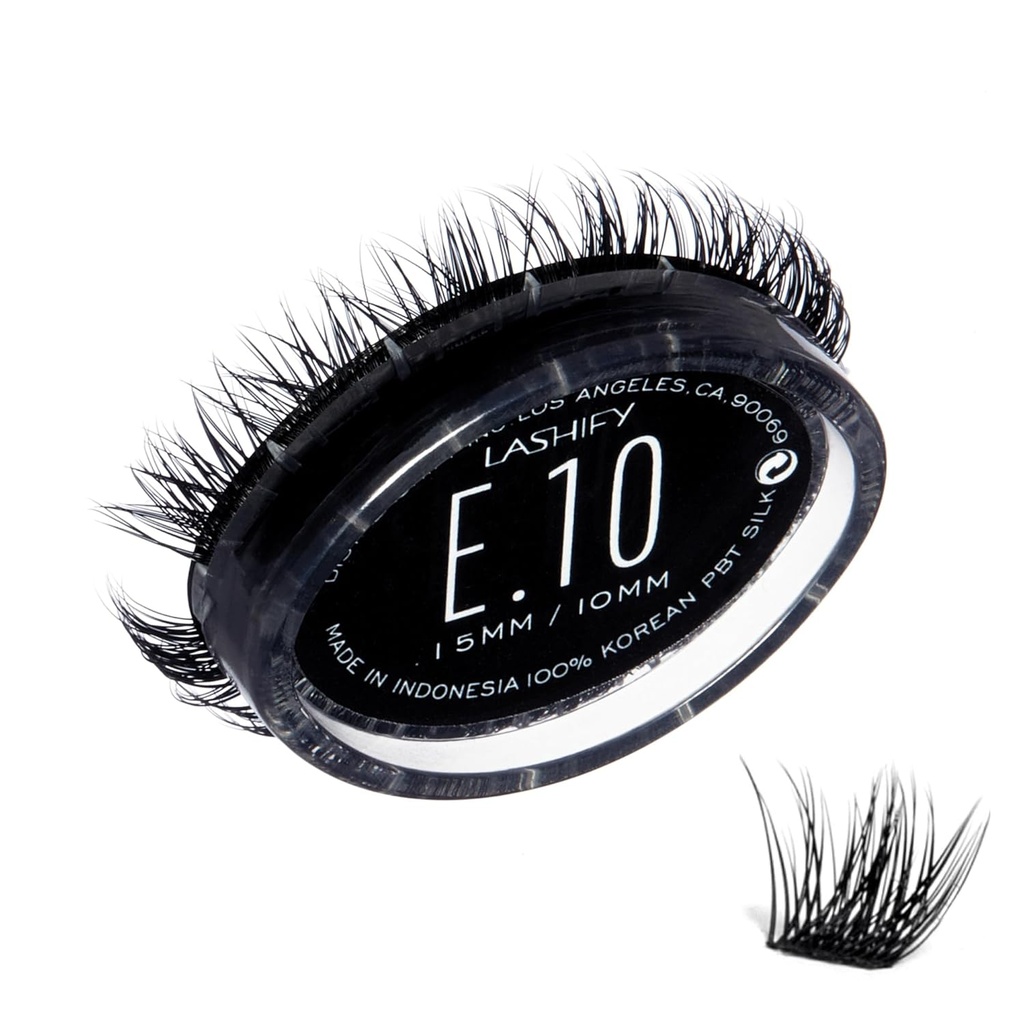 Lashify Extreme 10mm Gossamer DIY Eyelash Extensions Refill, Black, Easy False Lashes för att lägga till enorm volym