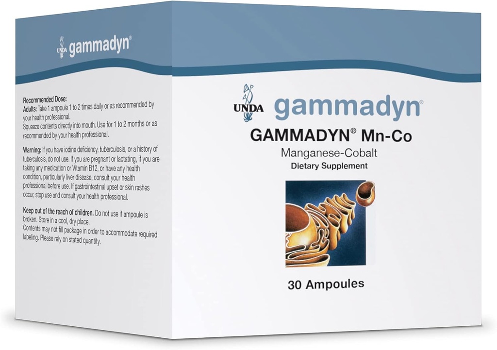 UNDA GAMMADYN Mn-Co | Mangan-Cobalt Oligo-Element Supplement | 30 Ampoules