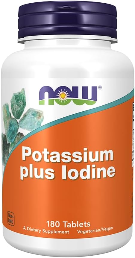 NU FOODS Potassium Plus Iodine180 Tabs, 180 CT