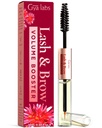 Gya Labs Lash och Brow Oil - 100% ren Natual Organic Castor Oil Eyelash & Eyebrow Serum för Fuller-looking Lashes & Brows (0,34 Fl Oz)