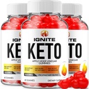 (3 Pack) Ignite Keto ACV Gummies - Avancerad Formel Ignite Keto Plus ACV Gummies Apple Cider Vinegar Ignite ACV Dietary Supplement (180 Gummies)