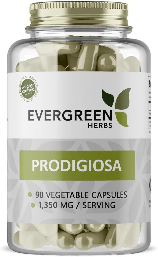 Evergreen Herbs Prodigiosa (Capsules) - Tamper Proof Seal för att säkerställa färskhet.