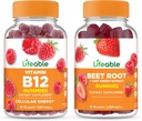 Livlig vitamin B12 + Beet Root, Gummies Bundle - Great Tasting, Vitamin Supplement, Gluten Free, GMO Free, Chewable