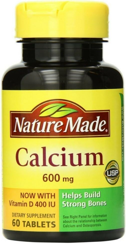 Nature Made Calcium med vitamin D3 600mg, 60 tabletter