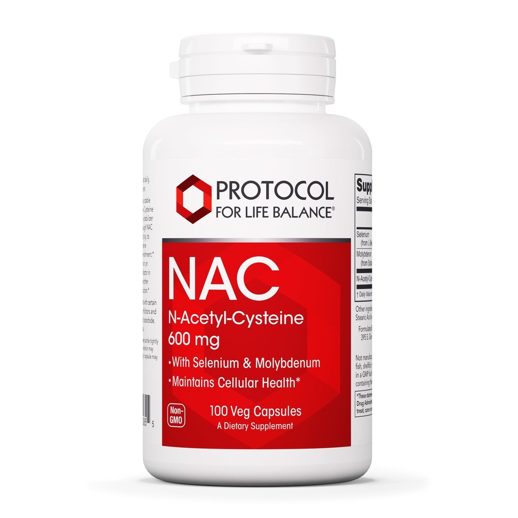 Protokoll NAC med Selen och Molybden - Glutathione, Brain och Lung - 100 Veg Caps