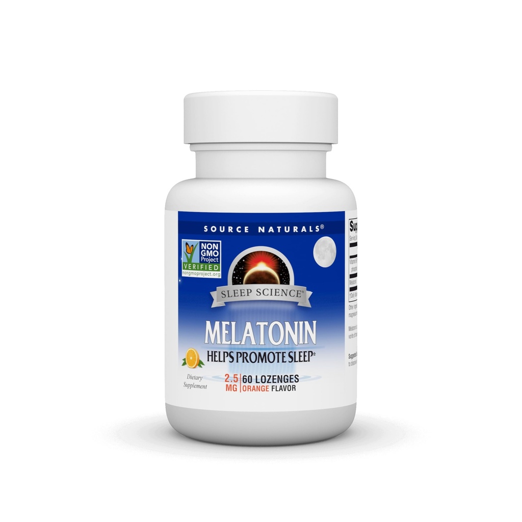 Källa Naturals Melatonin 2.5 mg - 60 Orange smaksatta Lozenges