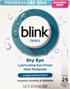 Blink Tears Lubricating Eye Drops Mild-Moderate Dry Eye, 25 Pk - 0,01 oz, Pack 2