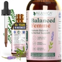 Rejuvica Health Balanced Femme - Advanced Female Balance Support Supplement - Liquid Delivery för bättre Absorption - Vitex, Dong Quai, Black Cohosh, Maca Wild Yam & More!
