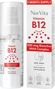 Vitamin B12 Spray 500 mcg (150 portioner) - Snabb Absorption MHA Complex (Methylcobalamin, Hydroxycobalamin, Adenosylcobalamin) - Vegan, icke-GMO, Liquid B12 Supplement