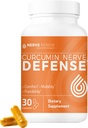 NERVE RENEW Curcumin Nerve Defense med Meriva Curcumin Phytosome för komplett Nerve Nourishment och Comfort - Optimerad Curcumin med Black Pepper Extract - 30 kapslar