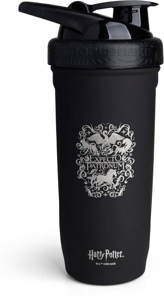 Smartshake Reforce Stainless Steel Harry Potter Expecto Patronum Style Shaker Bottle (900 ML /30oz) | Lightweight Resistance Sports Shaker Bottle med en mjuk lock | Leakproof, BPA Free & DEHP Free