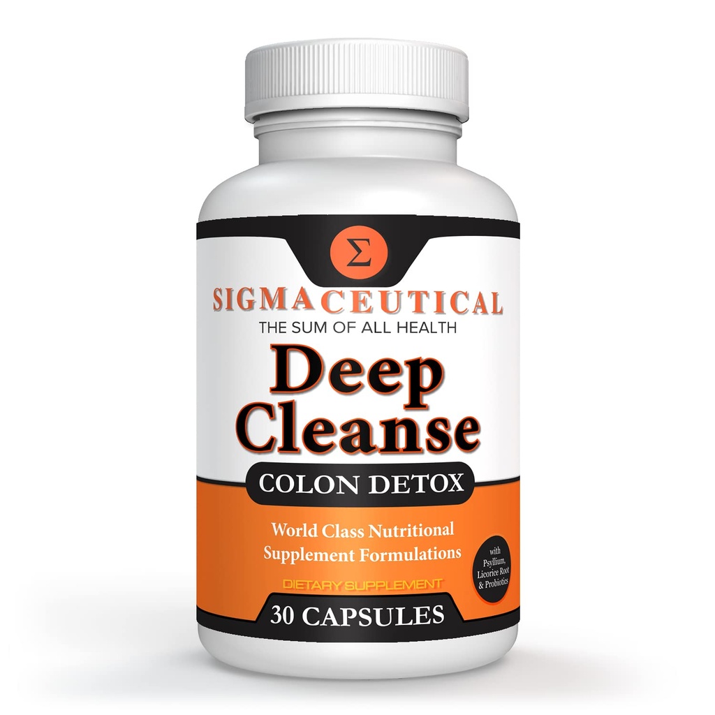 1 Day Colon Cleanse - Detox Cleanse - Bowel Cleanse & Laxative - Bowel Detox - Colon Cleanser & Detox - 30 kapslar