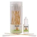 Vi älskar Doodles Dog Ear Cleaning Solution Kit | Förhindra infektioner | Naturlig | Made in USA | Ear Drops for Dogs | Itching, Deordoring, Yeast & Mites Infection (Serum + 25 Swabs)